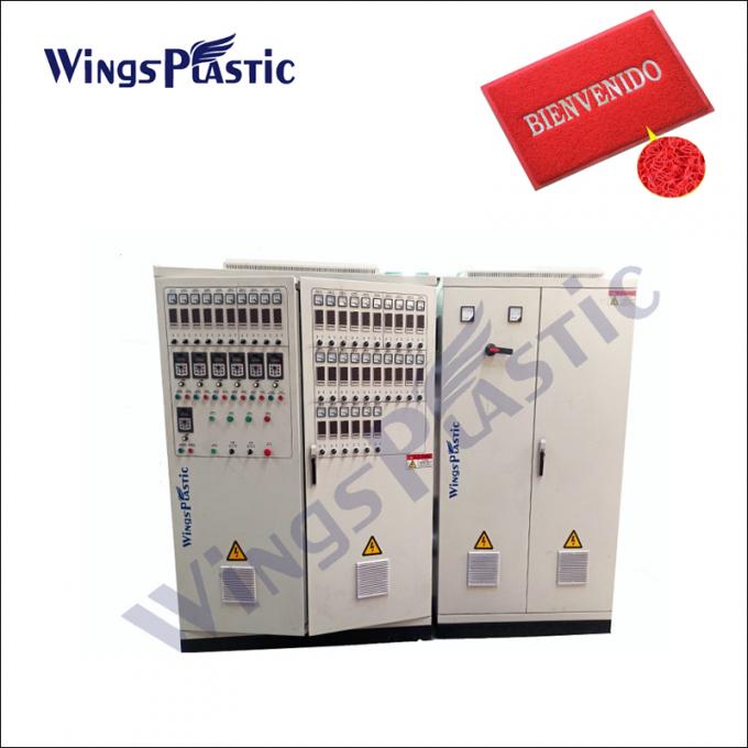 পিভিসি ডাবল কালার কয়েল ম্যাট তৈরির মেশিন মডেল নং এসজে 100/30 10-19 মিমি বেধ 7