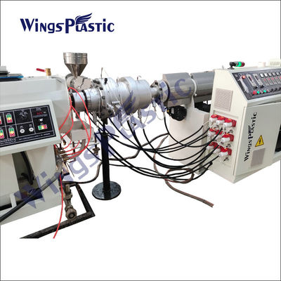 পিএলসি কন্ট্রোল সিস্টেম 20mm-110mm PE/HDPE পাইপ এক্সট্রুডার মেশিন