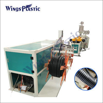 বৈদ্যুতিক পি পাইপ উত্পাদন লাইন HDPE LDPE পিপি ঢেউতোলা পাইপ এক্সট্রুশন মেশিন