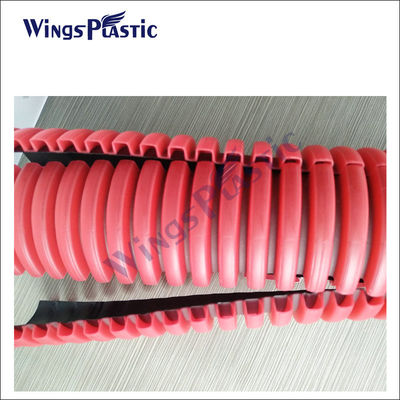 PE ঢেউতোলা পাইপ উত্পাদন লাইন HDPE ডাবল ওয়াল ঢেউতোলা পাইপ উত্পাদন লাইন