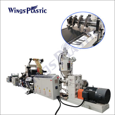 HDPE LDPE প্লাস্টিক শীট এক্সট্রুডার মেশিন পিপি শীট মেকিং মেশিন 500-1200mm