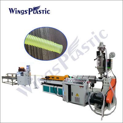 একক প্রাচীর corrugated পাইপ এক্সট্রুশন মেশিন প্লাস্টিক PA PE পিপি পাইপ উত্পাদন