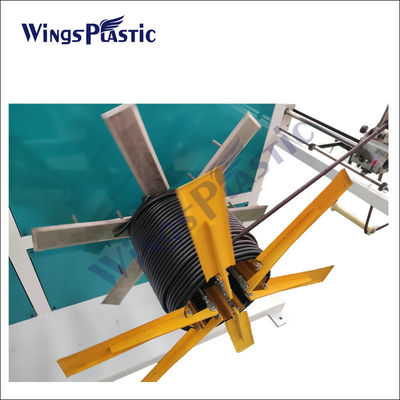 প্লাস্টিক ঢেউতোলা পাইপ এক্সট্রুডার মেশিন PP PVC PA HDPE এক্সট্রুডার মেশিন 40-80kg/H